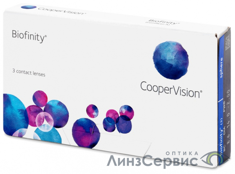 картинка Контактные линзы CooperVision Biofinity -5.25 кривизна 8.6 от магазина ЛинзСервис
